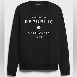 Banana Republic Black Crewneck Sweater